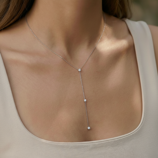 Y-Ketting Sparkling Zilver Ketting