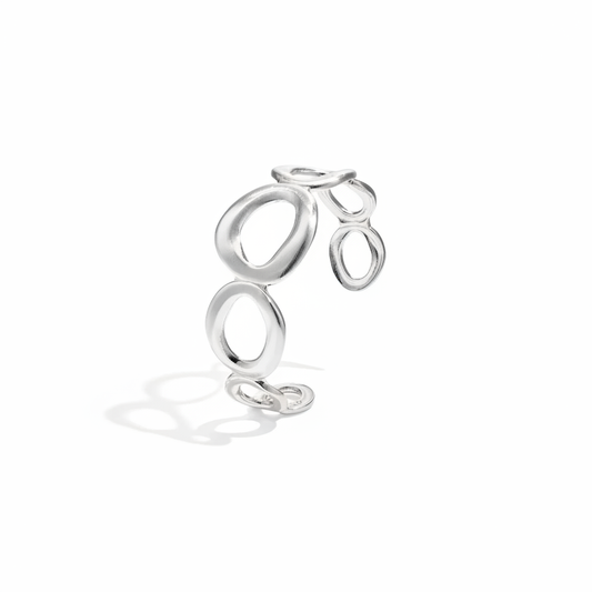 Zilveren Open Circle Armband Armband