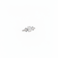 Ring Glitter Squares - Zilver