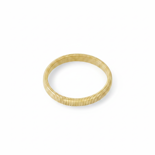 Gouden Elastische Armband | 1 cm Breed Armband
