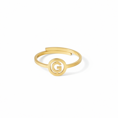 Initiaal Ring Goud G ringen