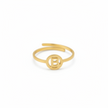 Initiaal Ring Goud B ringen