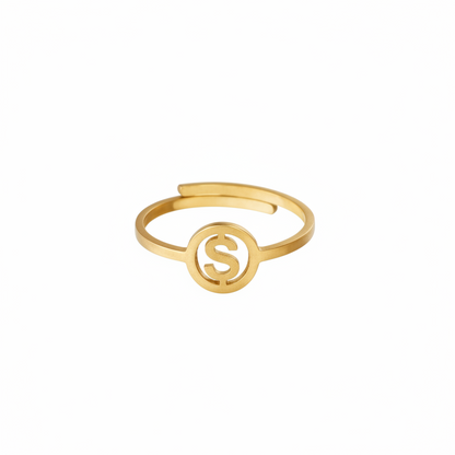Initiaal Ring Goud S ringen