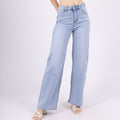 Goodies Jeans High Waisted Wide Leg - Lichtblauw Jeans