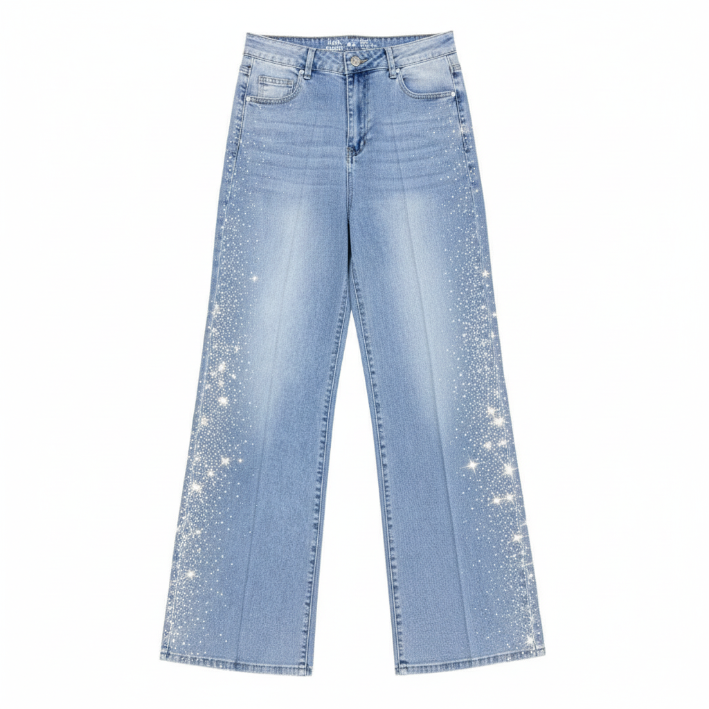 Tall & Curvy High Waist Strass Jeans jeans