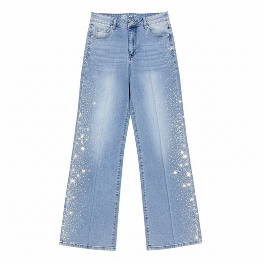 Tall & Curvy High Waist Strass Jeans jeans