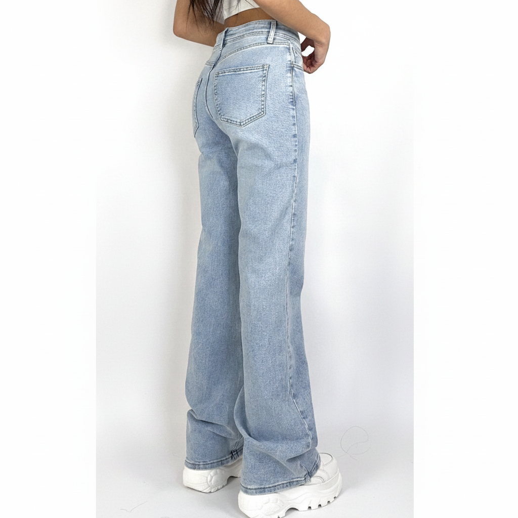 Redial Jeans Tall Flared Mid Waist - Lichtblauw Jeans
