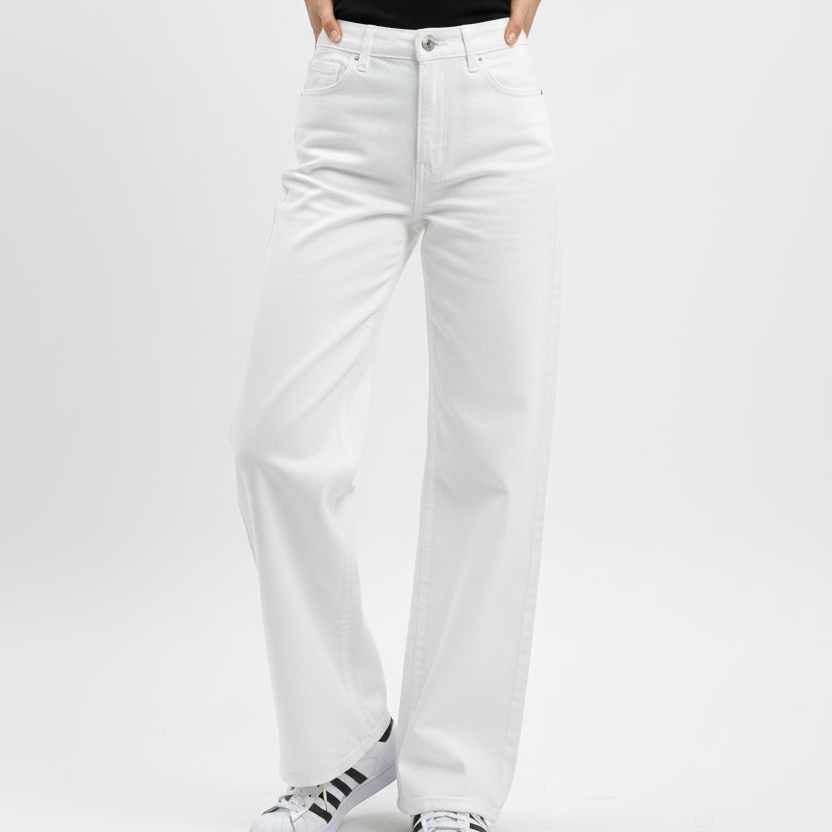 Jeans Goodies Wide Leg - Wit broeken