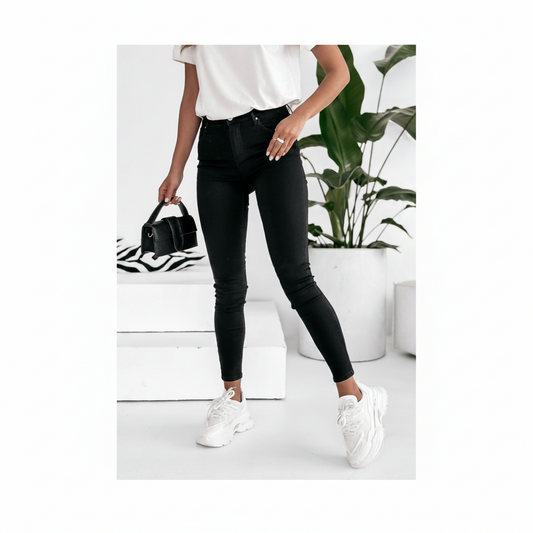 Jeans Skinny Low Waist Ankle - Zwart