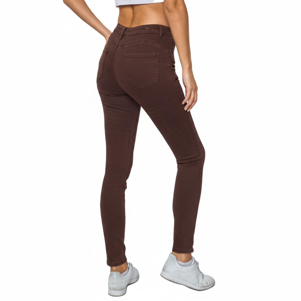 Jeans Skinny High Waist - Bruin Jeans