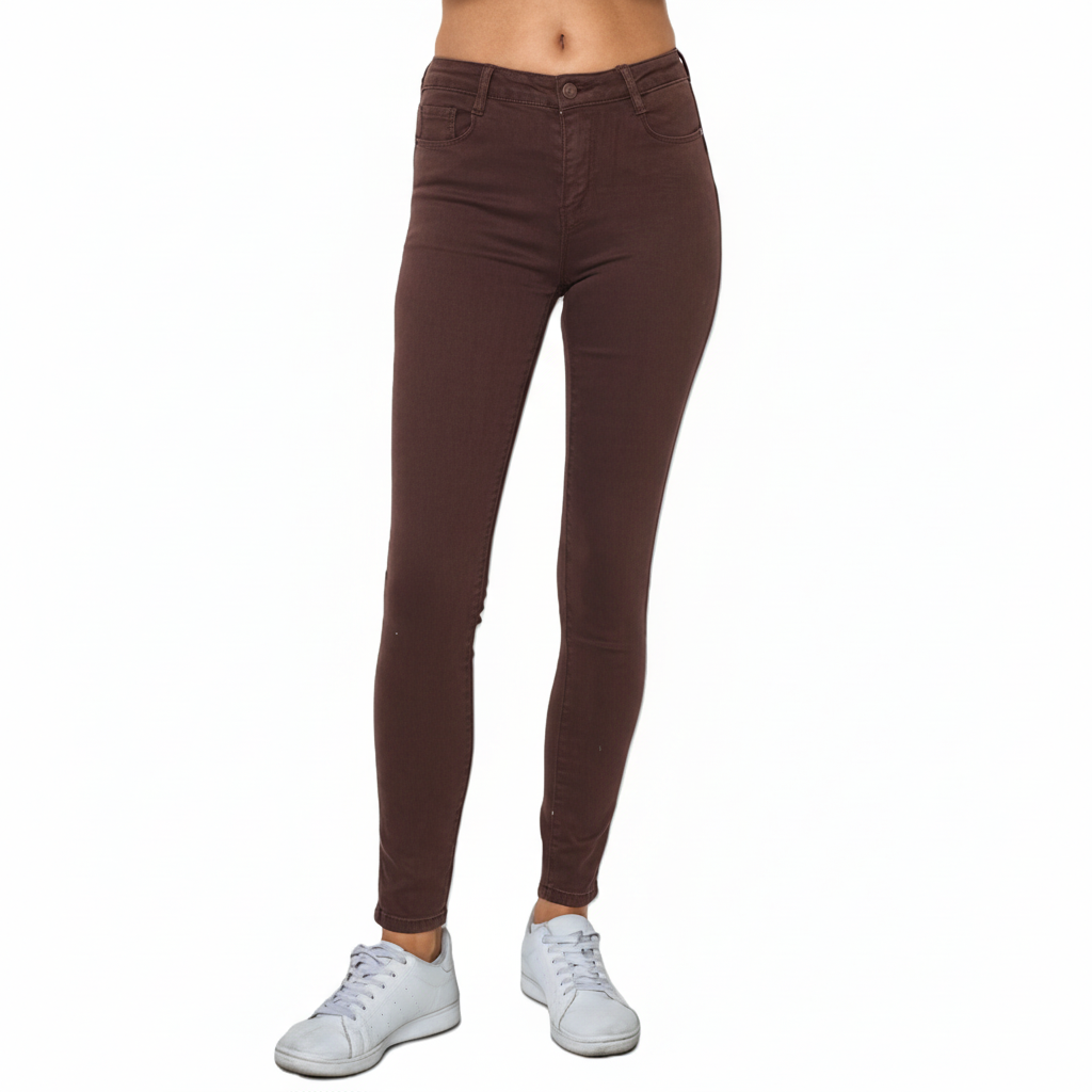 Jeans Skinny High Waist - Bruin Jeans