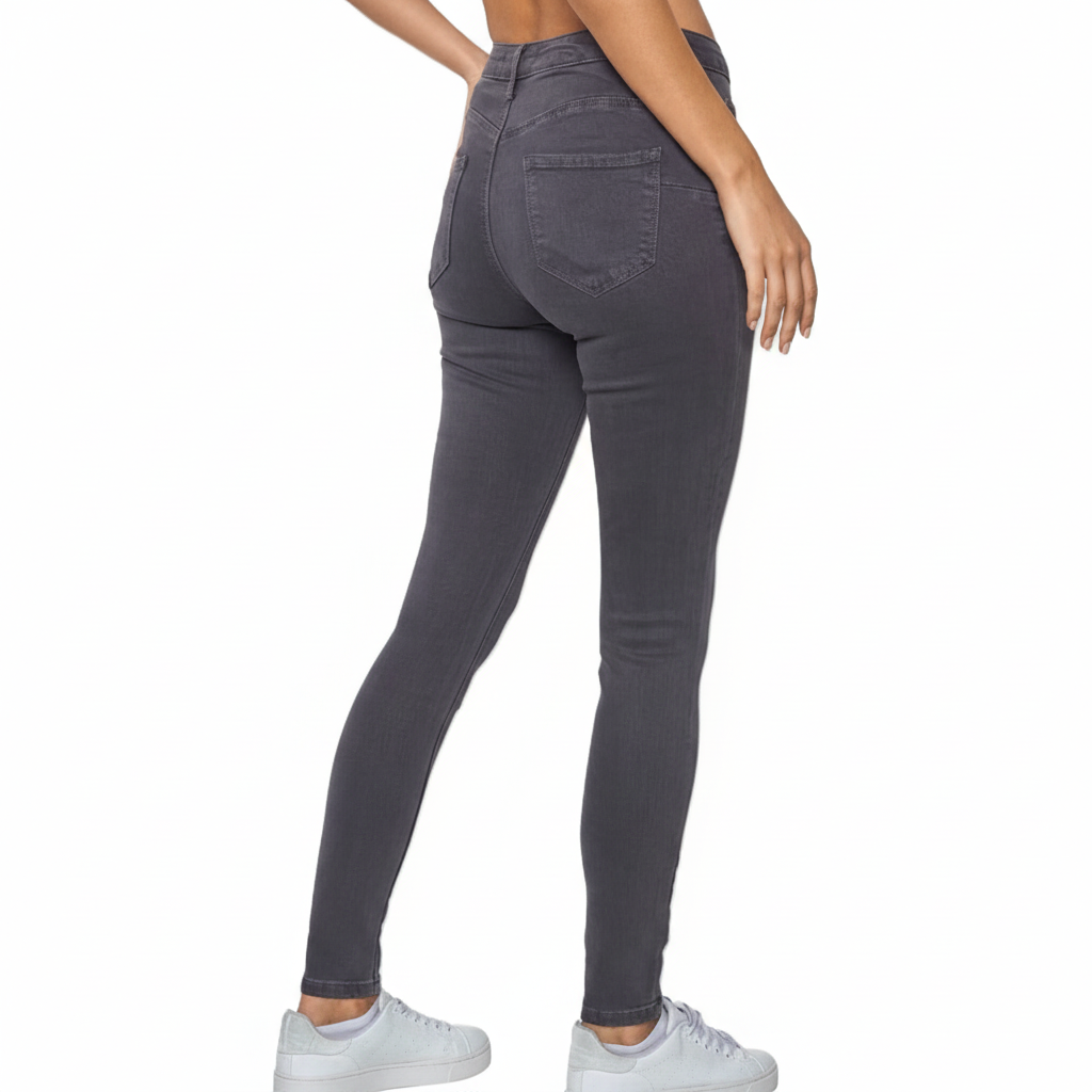 Jeans Skinny High Waist - Antraciet Jeans