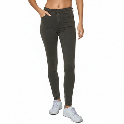 Jeans Skinny High Waist - Kaki Jeans