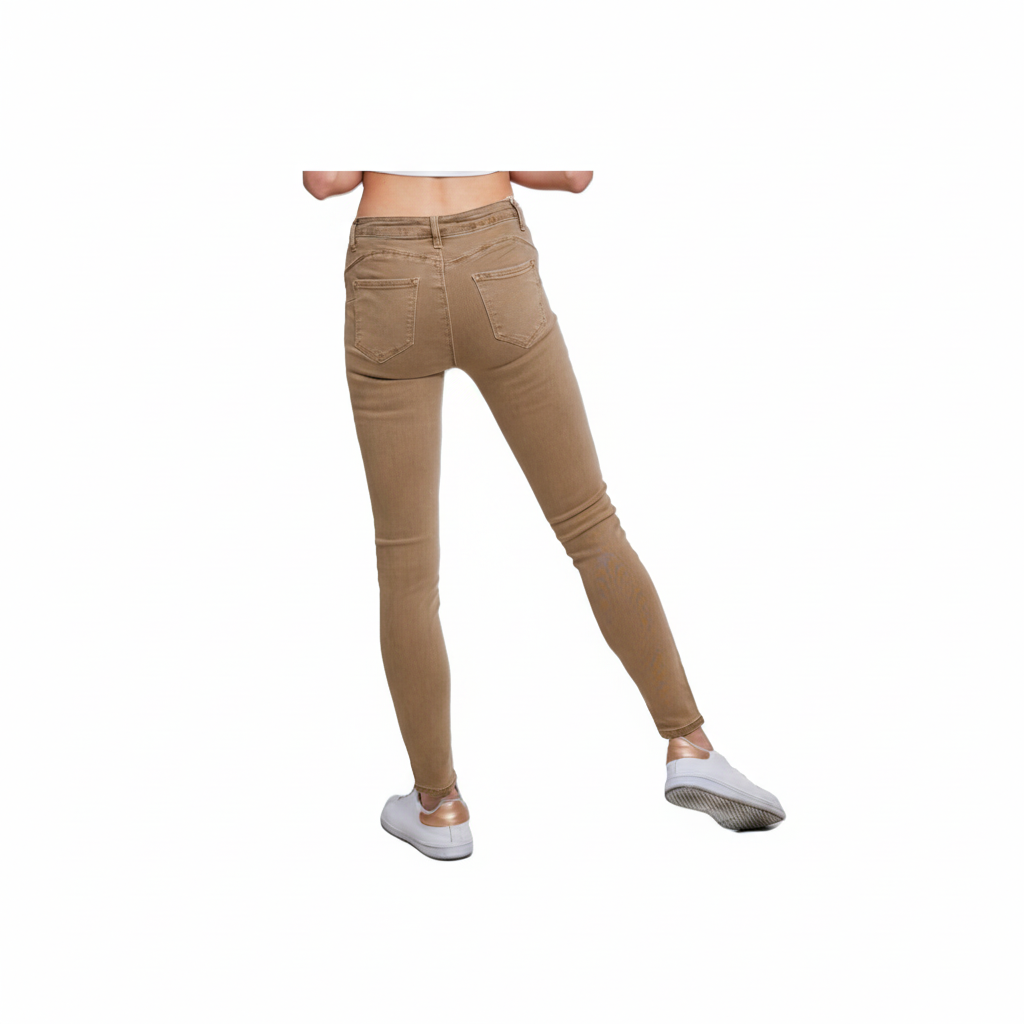 Jeans Skinny High Waist - Taupe Jeans