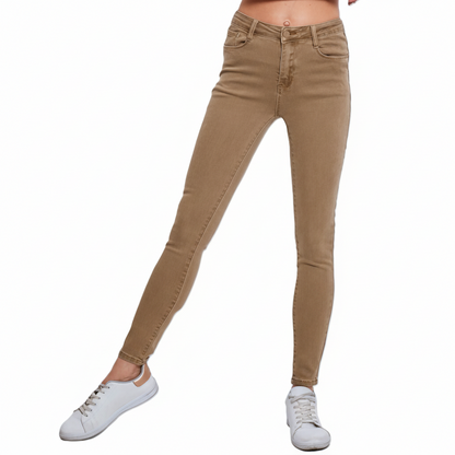 Jeans Skinny High Waist - Taupe Jeans