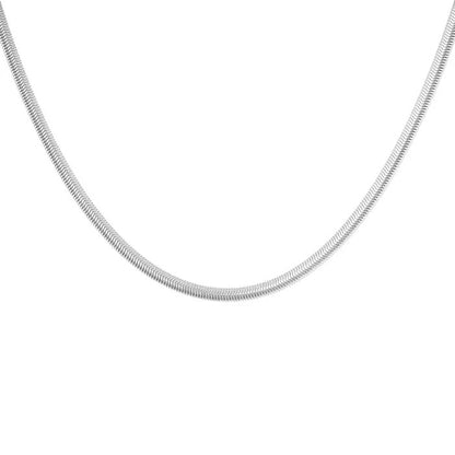 Flat Chain Necklace – Silver ketting