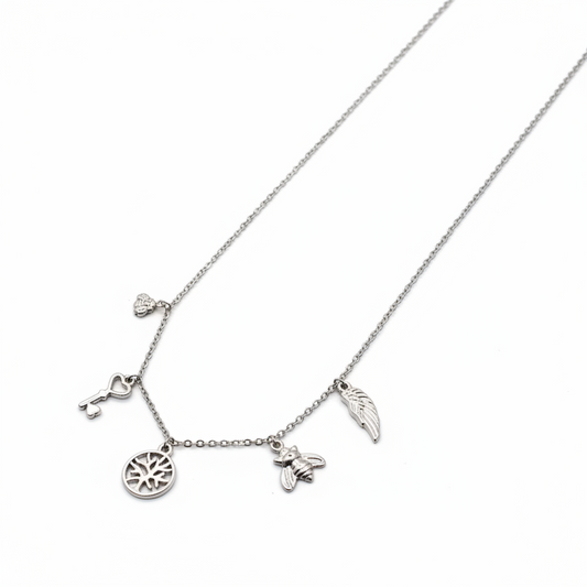 Ketting Bedels Zilver Ketting