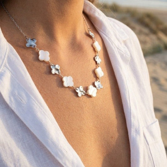 Ketting Clover Variety - Zilver Ketting