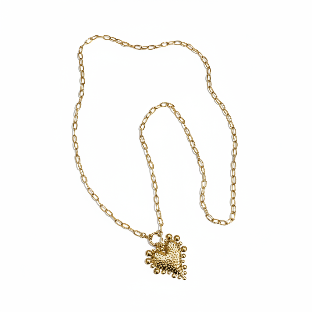 Chunky Heart Chain – Gold Ketting