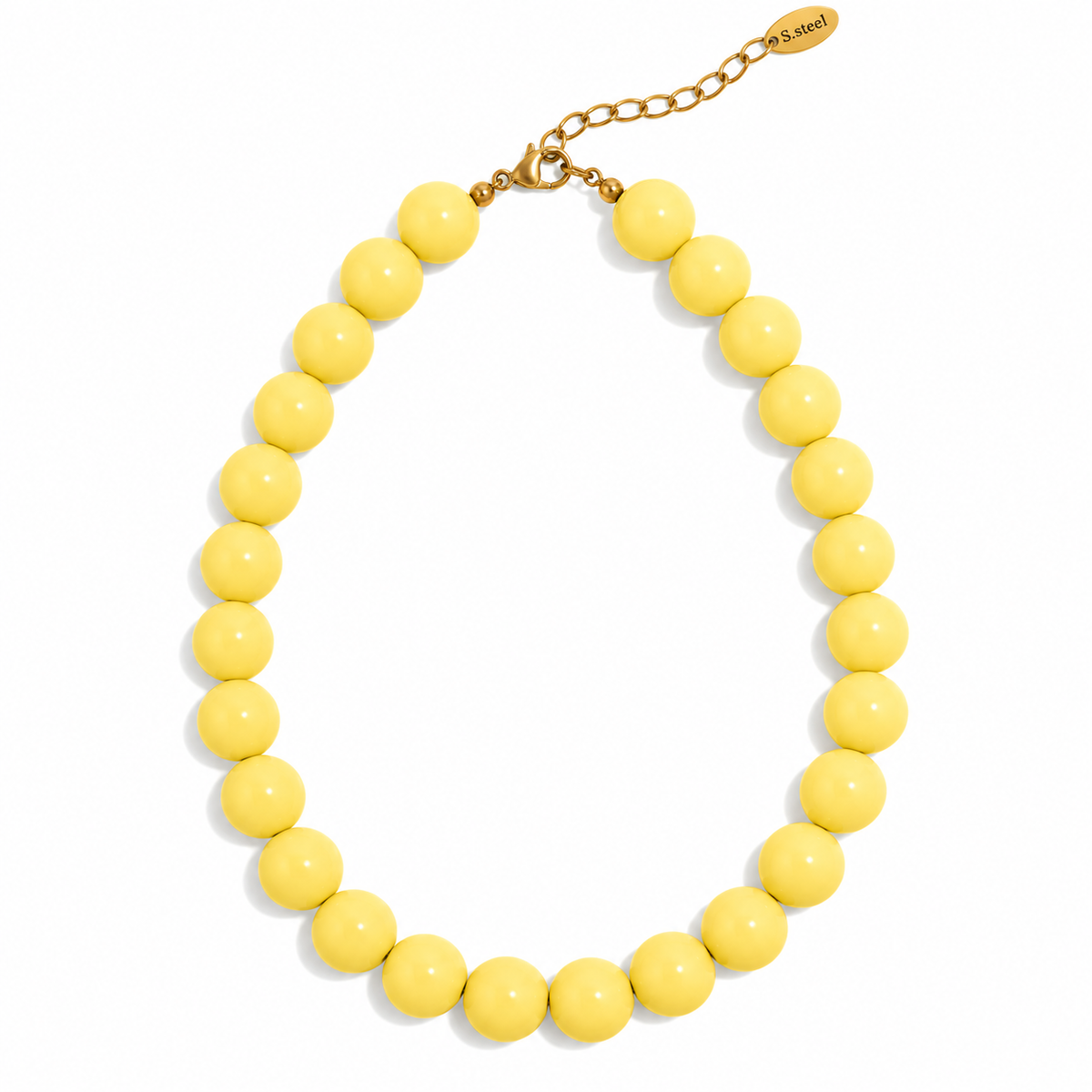 Kralenketting Geel Ketting