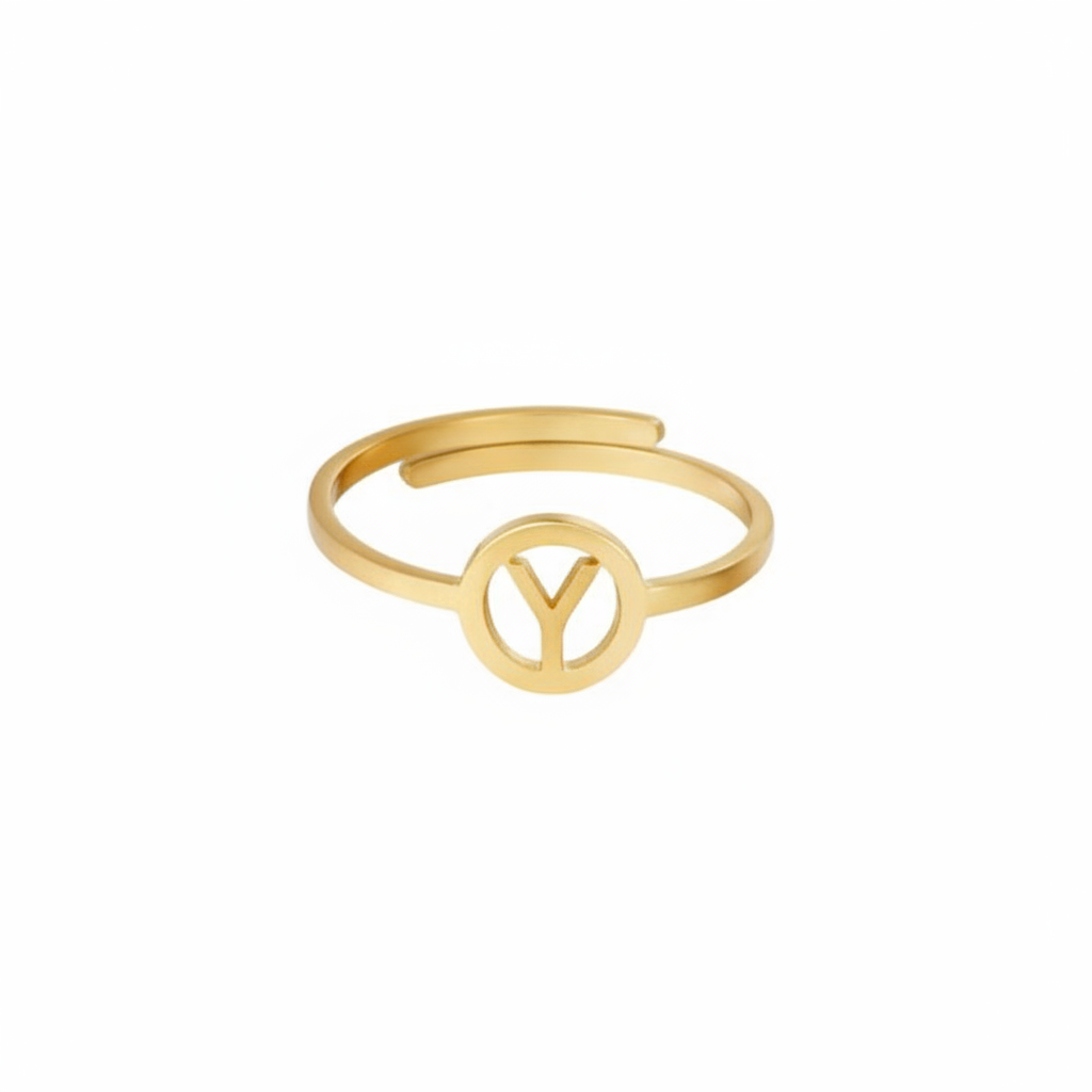 Initiaal Ring Goud Y ringen