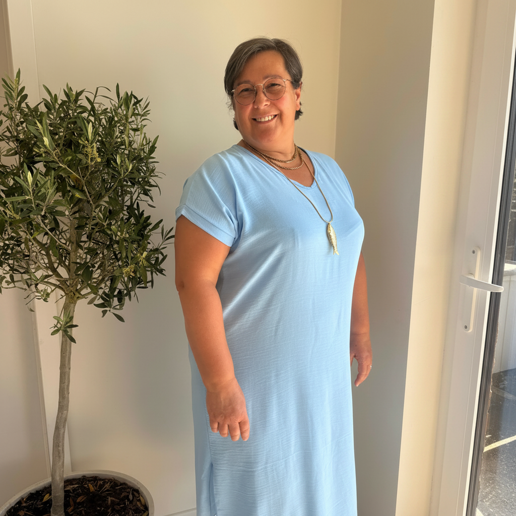 Midi Dress Korte Mouwen | One Size 36-48 Jurken