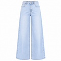 Super Wide Leg Jeans - High Waist Lichtblauw Jeans