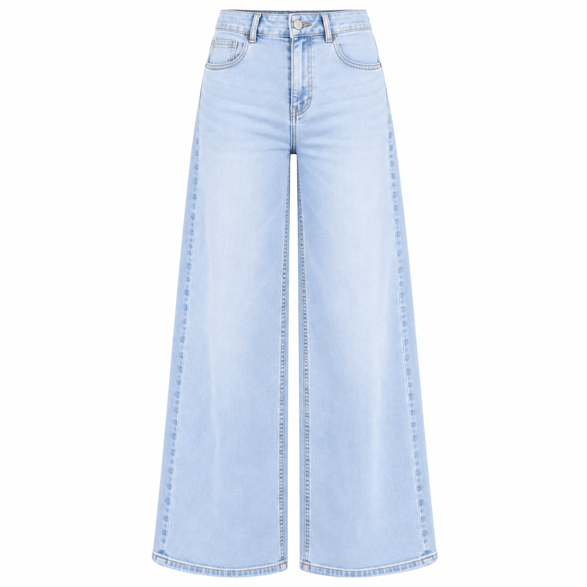 Super Wide Leg Jeans - High Waist Lichtblauw Jeans