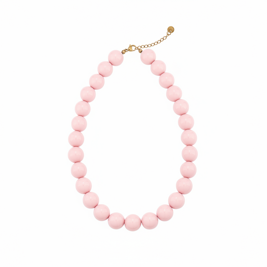 Lichtroze Kralen Ketting Ketting