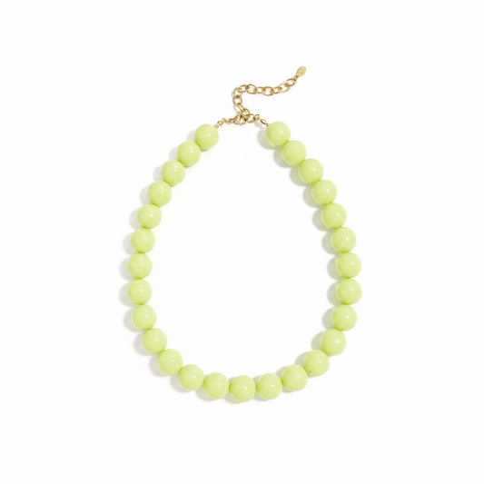 Lime Kralen Ketting Ketting