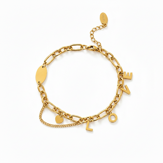 LOVE Armband Goud Armband