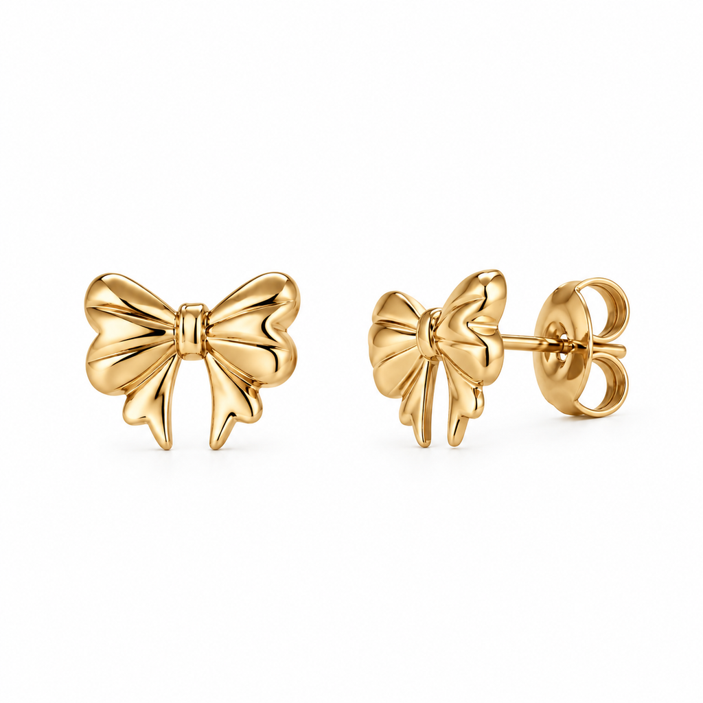 Oorbellen Mini Strikje Goud oorbellen