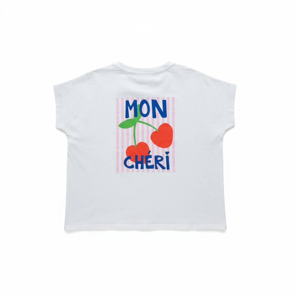 Mon Chérie Printed T-shirt Top