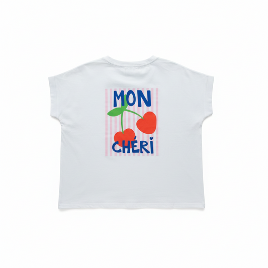 Mon Chérie Printed T-shirt Top