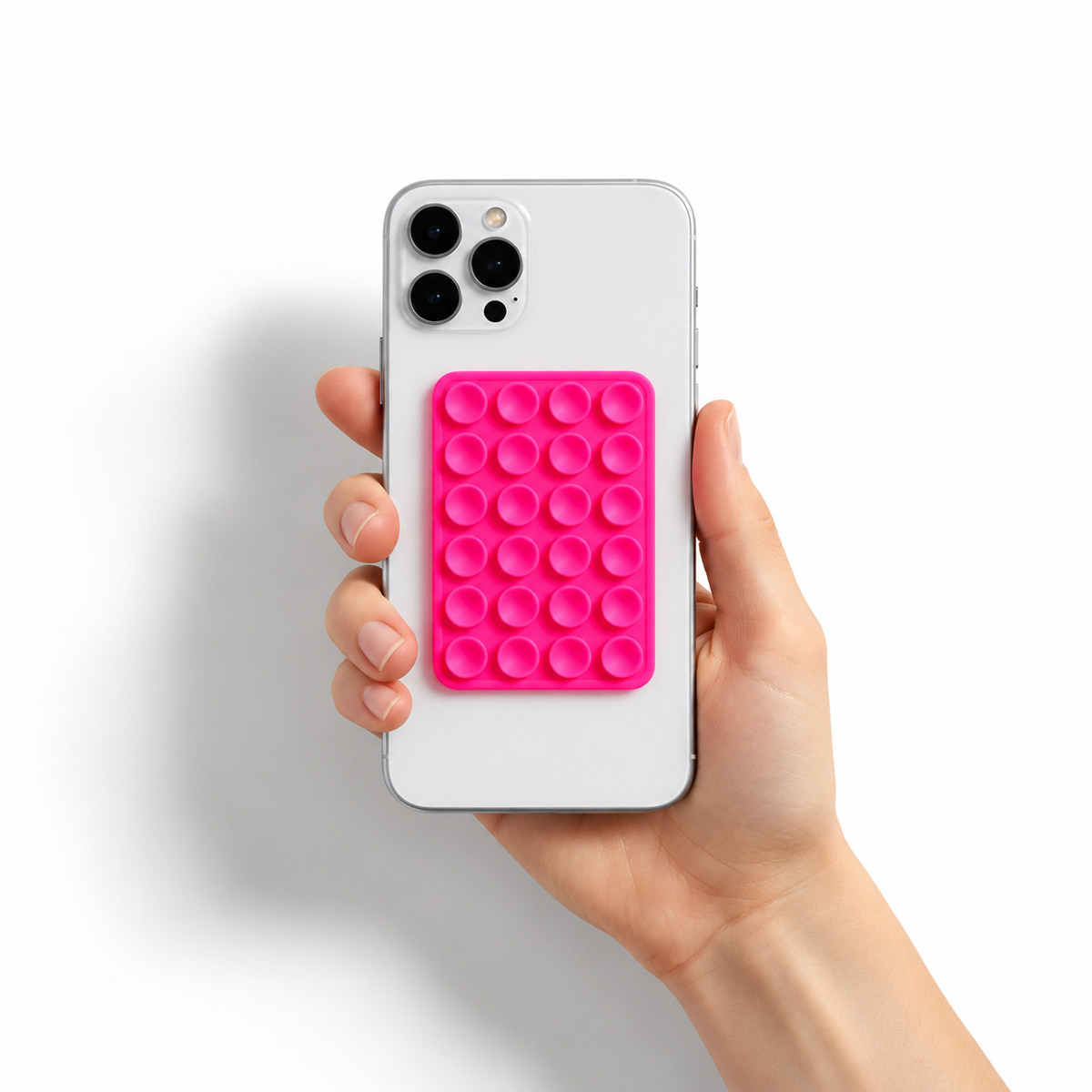 Octobuddy Telefoonhouder neonroze telefoonaccessoire