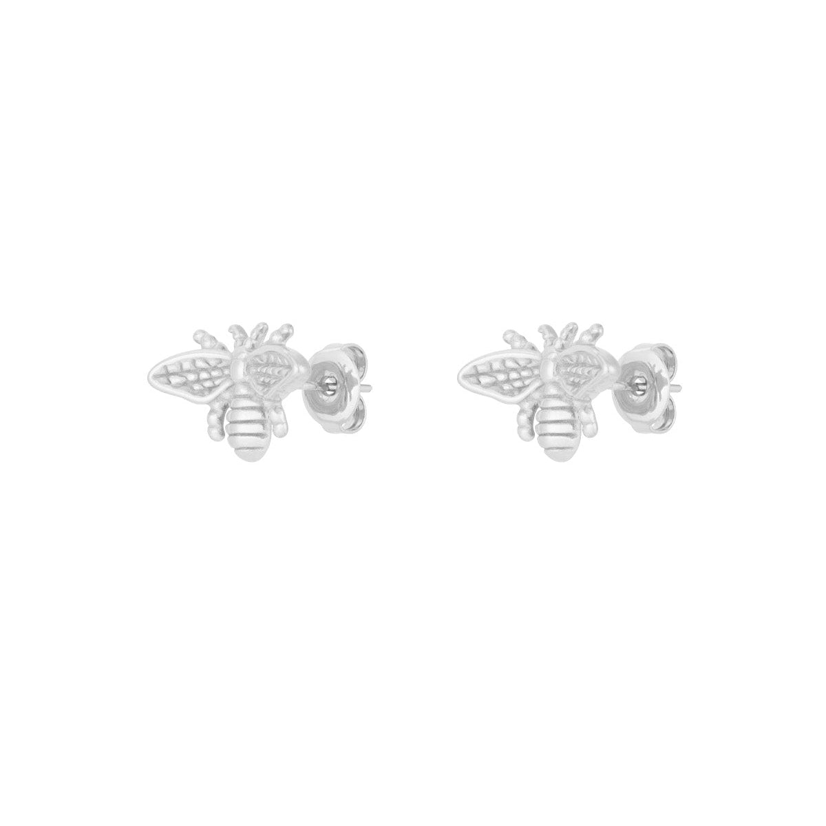 Oorbellen bee happy - Zilver oorbellen