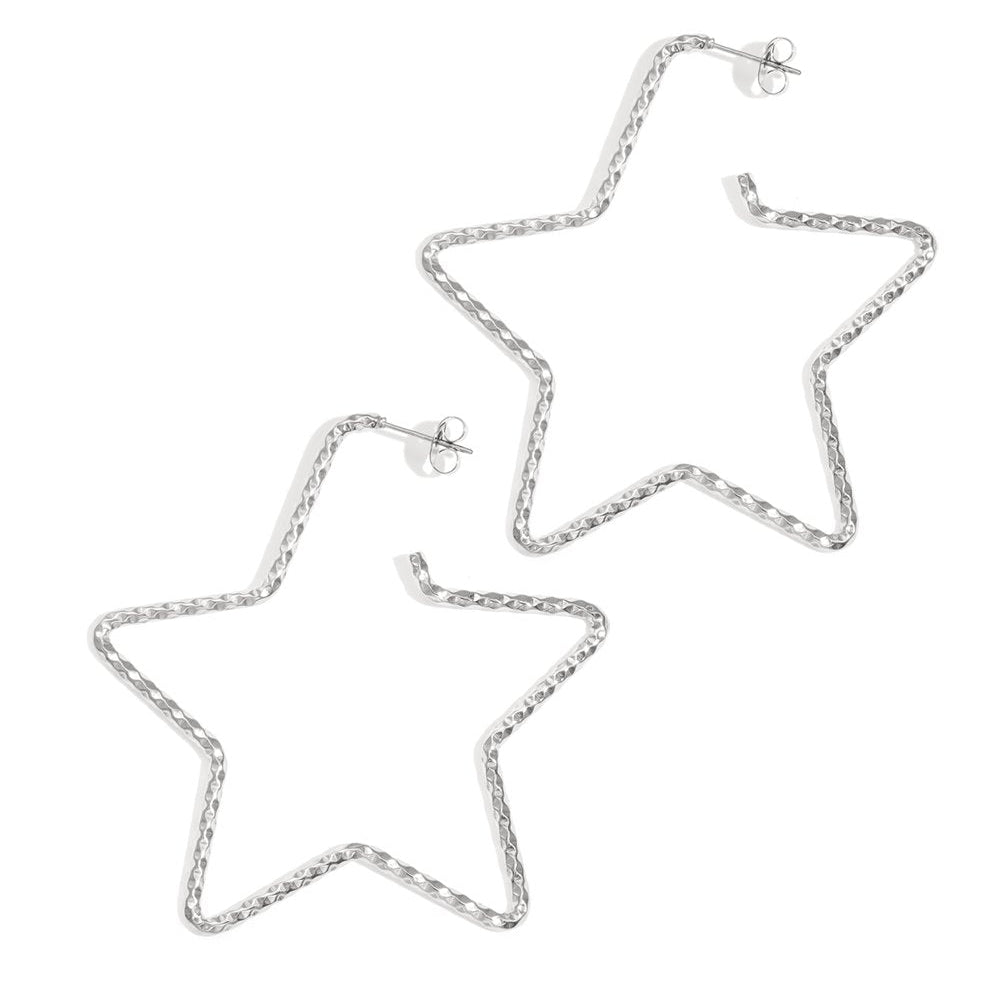 Oorbellen Big Star - Zilver Oorbellen