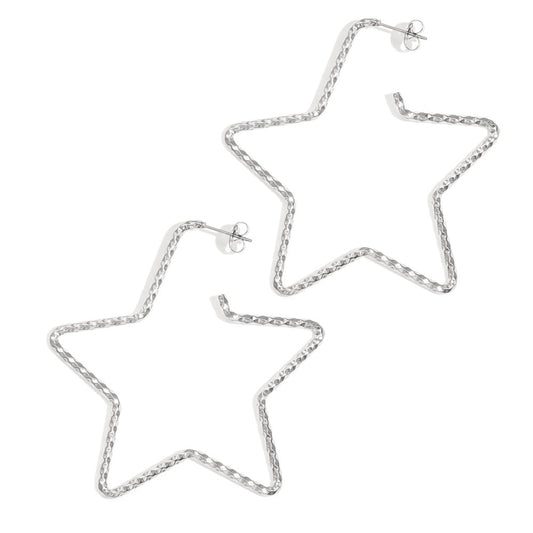 Oorbellen Big Star - Zilver Oorbellen