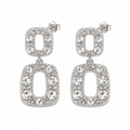 Oorbellen Double Sparkle – Zilver Oorbellen