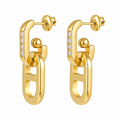 Oorbellen Golden Link – Goud Oorbellen