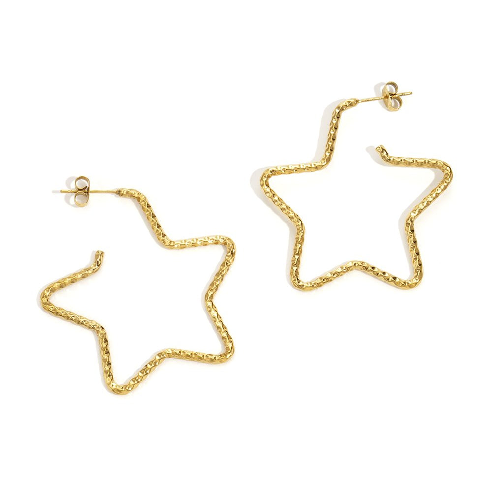 Oorbellen Mid Star Goud Oorbellen