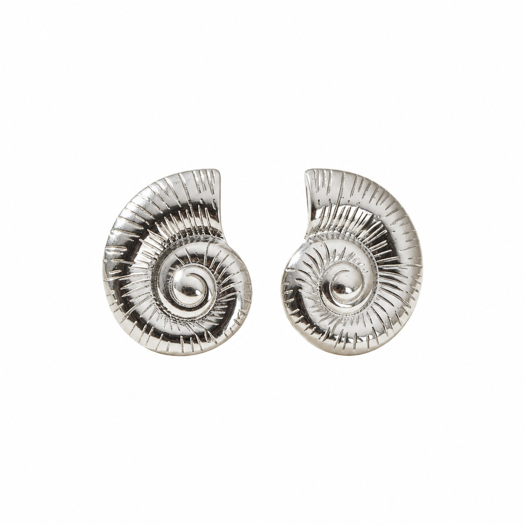 Oorbellen Seashell - Zilver Oorbellen