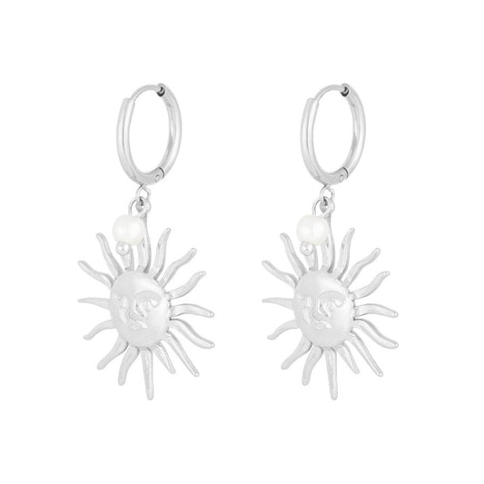 Oorbellen Sunshine - Zilver oorbellen