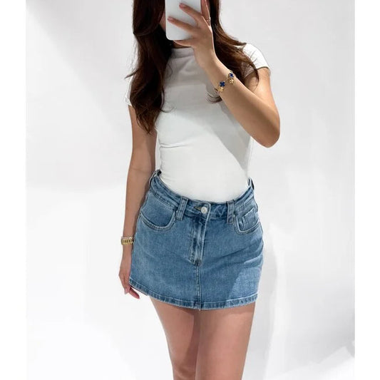 Denim Skort Redefined - Blauw rokken