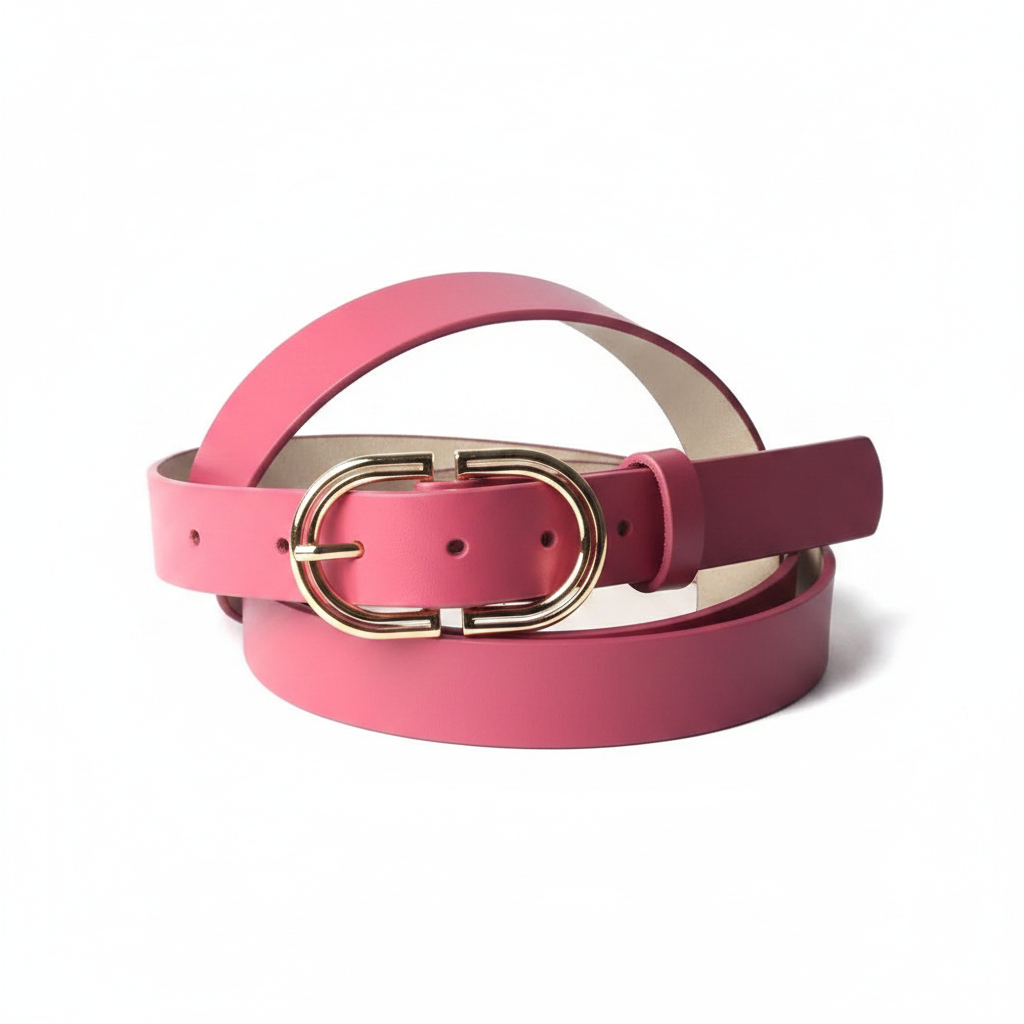 Riem Leder Gouden Gesp | Roze Accessoire