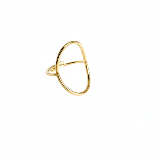 Ring fine oval - Goud ring