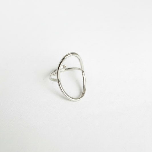 Ring fine oval - Zilver ring