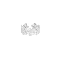 Ring little flowers strass - Zilver Ring