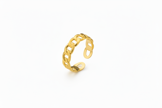Ring schakel - Goud Ring