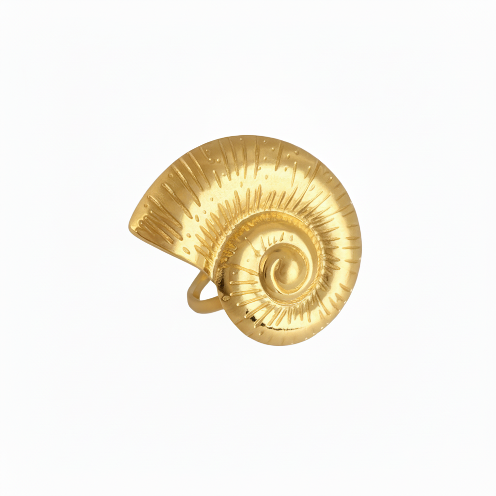 Ring Seashell - Goud Ring